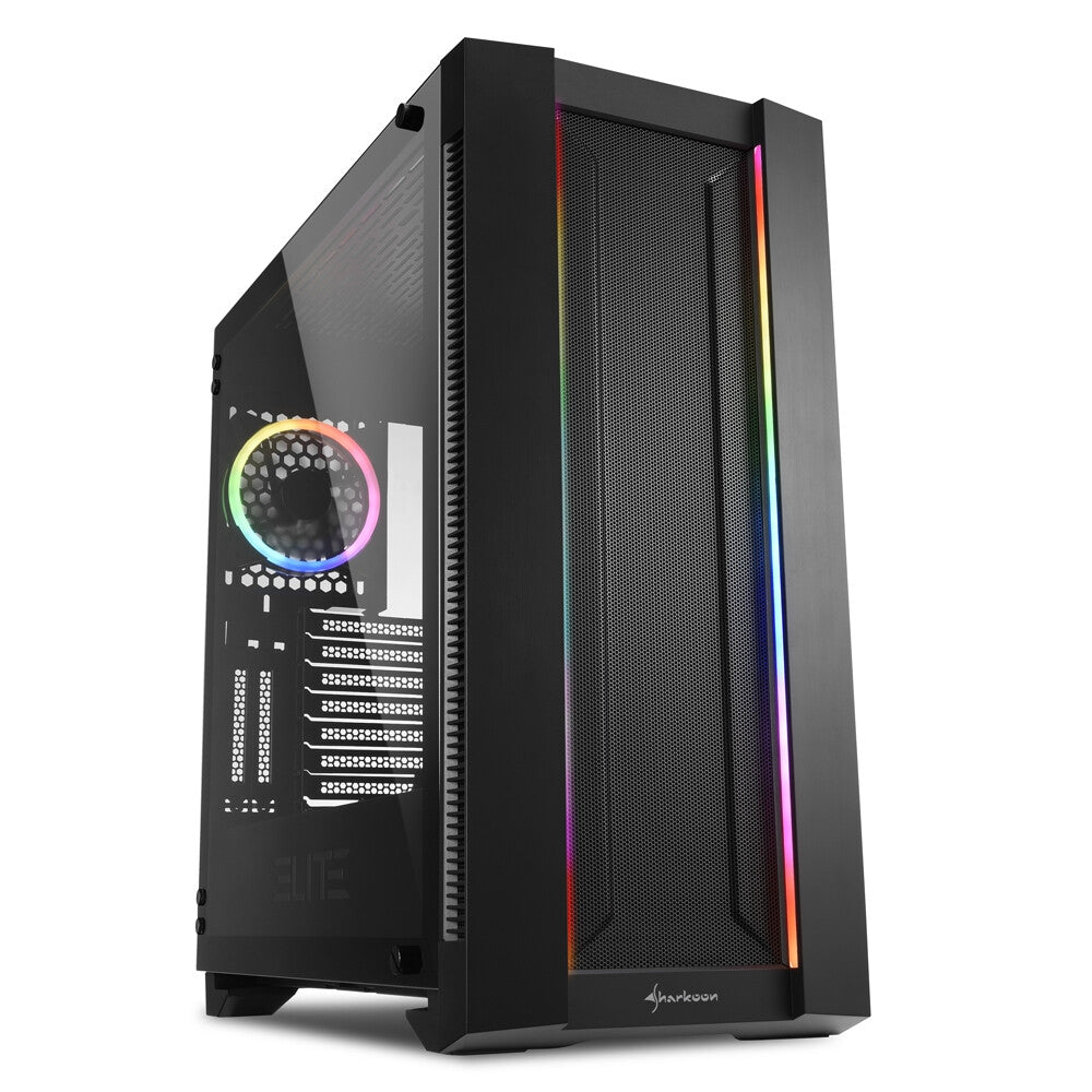 Sharkoon ELITE SHARK CA200M Midi Tower Svart