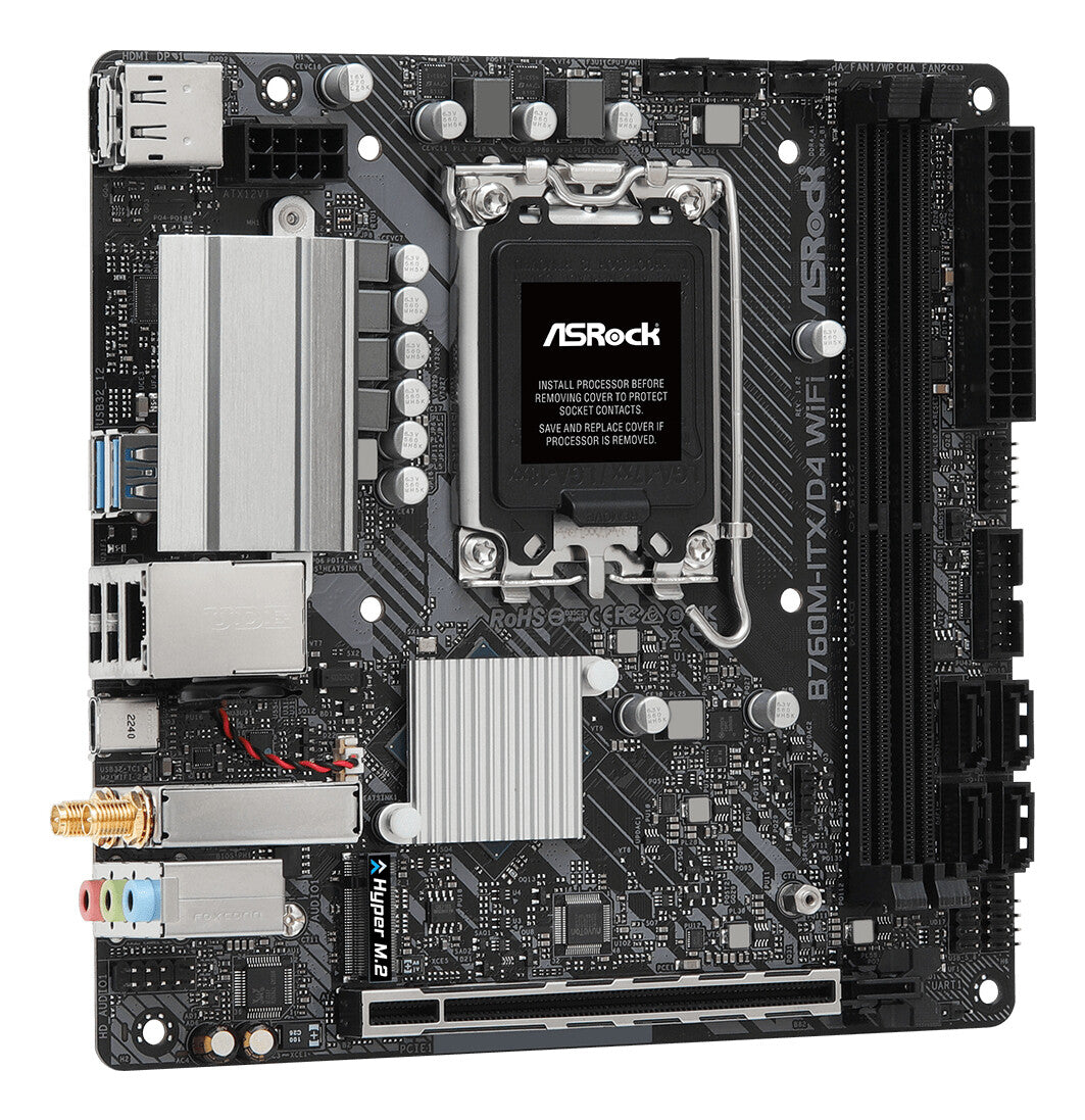 Asrock B760M-ITX/D4 WiFi Intel B760 LGA 1700 Mini-ITX