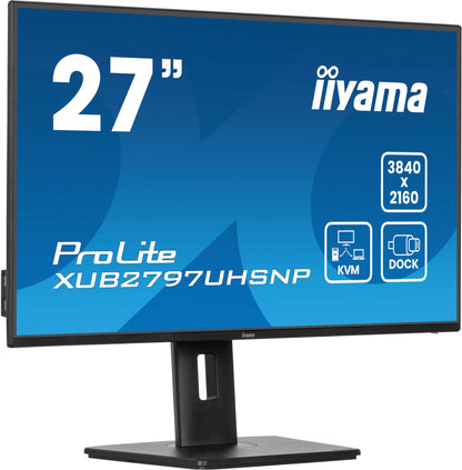 iiyama ProLite XUB2797UHSNP-B1 platta pc-skärmar 68,6 cm (27") 3840 x 2160 pixlar 4K Ultra HD LED Svart