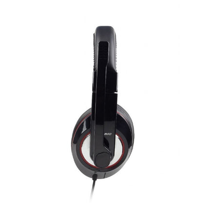 Gembird MHS-001 hörlur och headset Kabel Huvudband Musik Svart