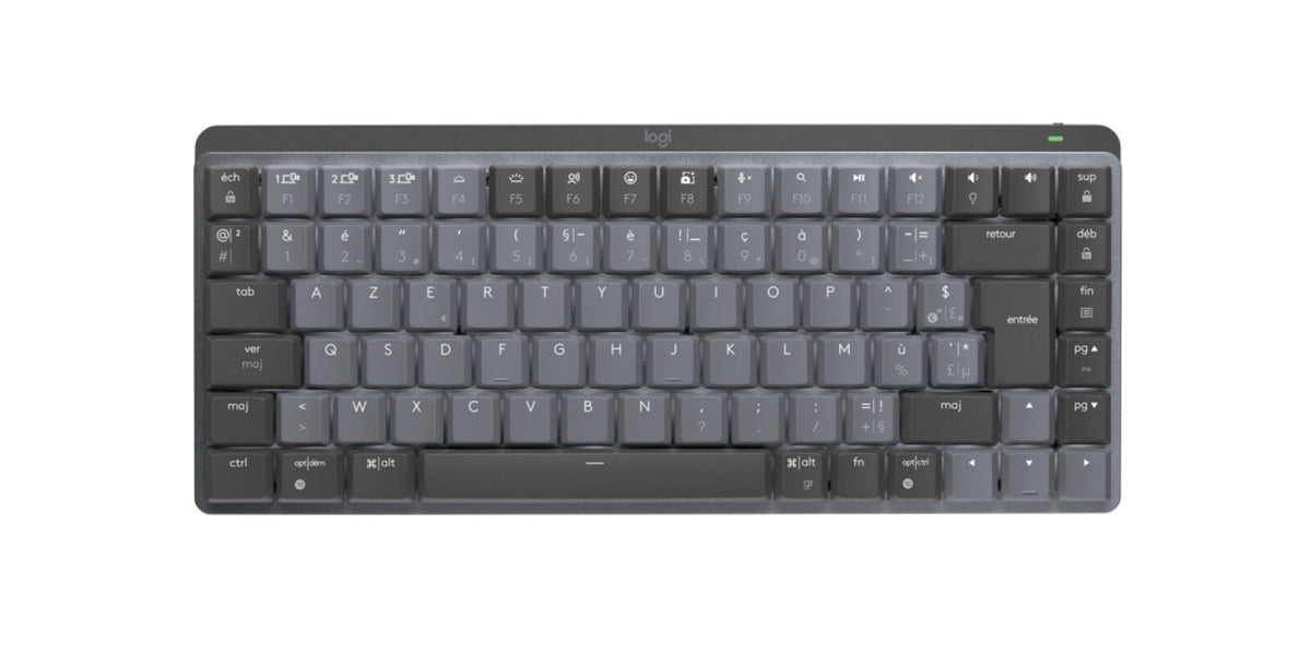 Logitech Master 920-010774 tangentbord Kontor Trådlös RF + Bluetooth AZERTY Fransk grafit