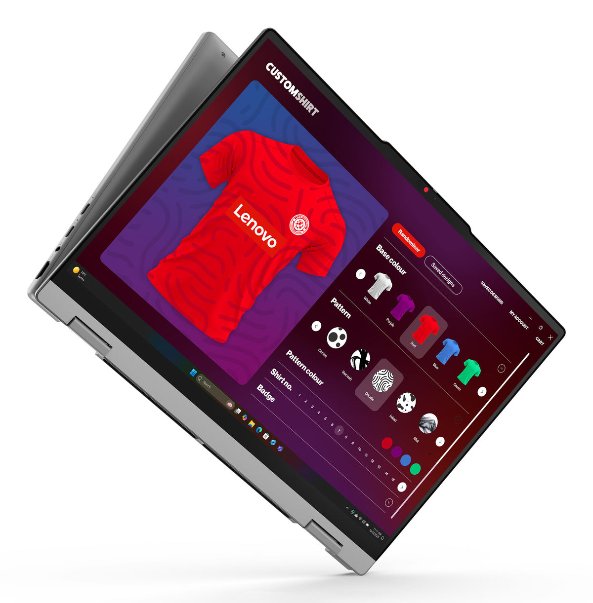 Lenovo IdeaPad 5 2-in-1 15AGP11 Copilot+ PC AMD Ryzen AI 5 430 Hybrid (2-i-1) 38,9 cm (15.3") Pekskärm WUXGA 16 GB DDR5-SDRAM 512 GB SSD Wi-Fi 7 (802.11be) Windows 11 Home tyska Grå