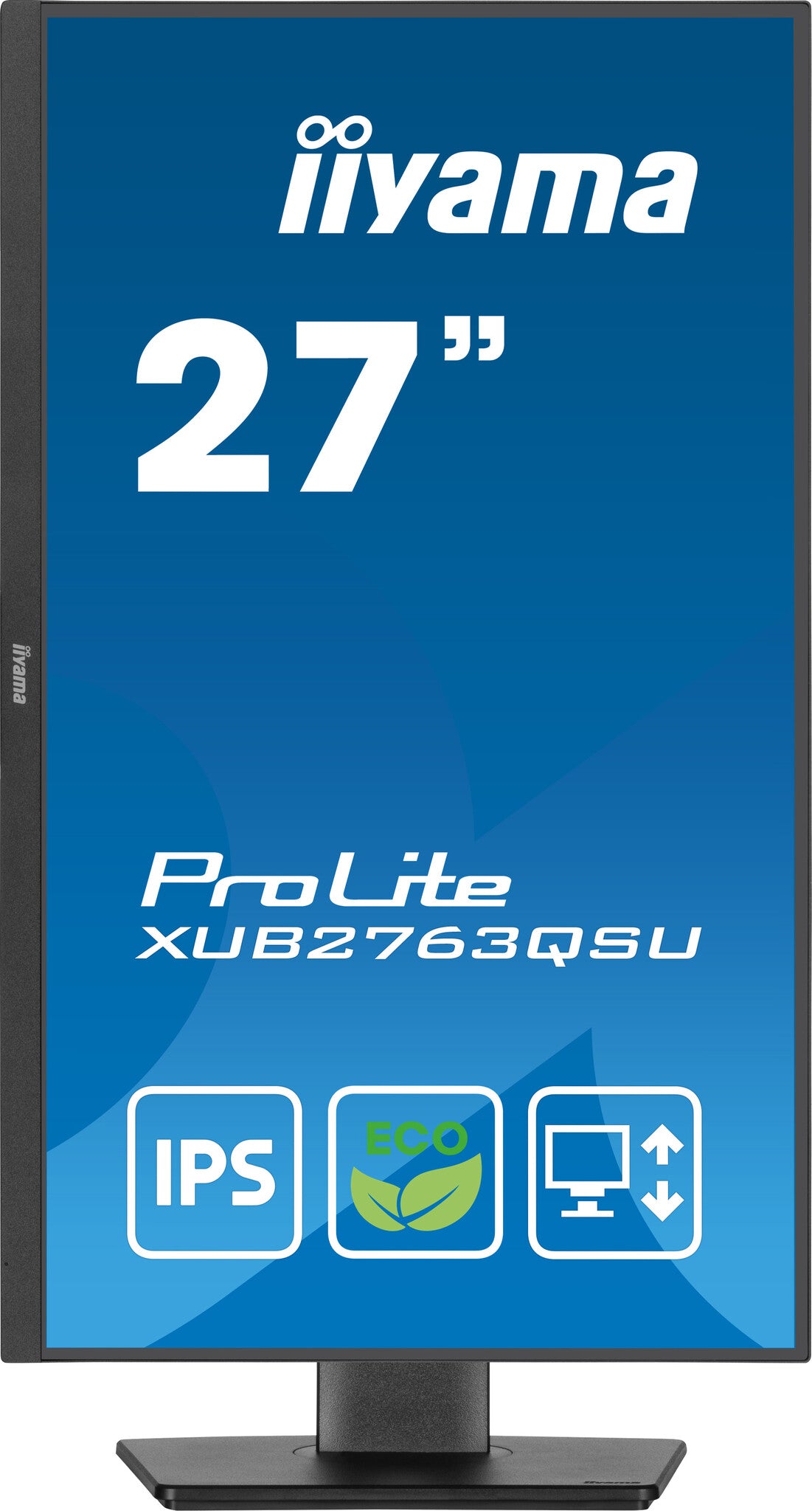 iiyama ProLite XUB2763QSU-B1 platta pc-skärmar 68,6 cm (27") 2560 x 1440 pixlar Quad HD LED Svart