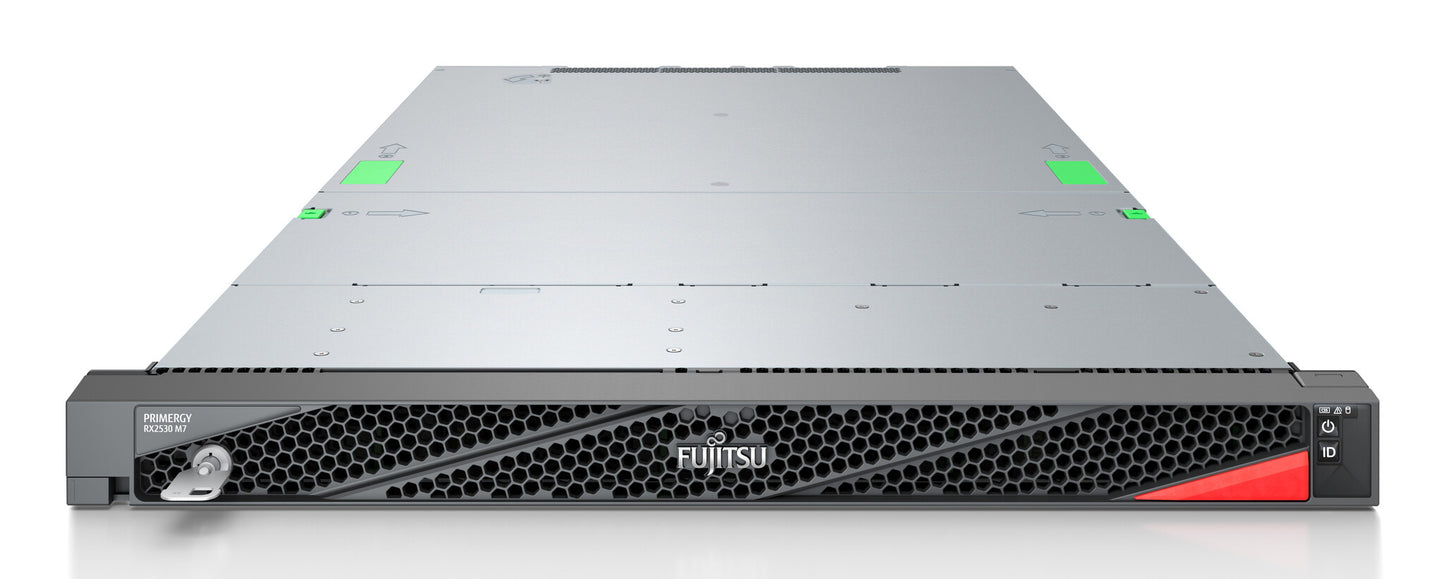Fujitsu PRIMERGY RX2530 M7 servrar 0 GB Rack (1U) Intel® Xeon Silver 4510 2,4 GHz 32 GB DDR5-SDRAM 900 W