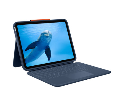 Logitech Rugged Combo 4 Touch QWERTY Engelska (Storbritannien) Smart Connector Blå
