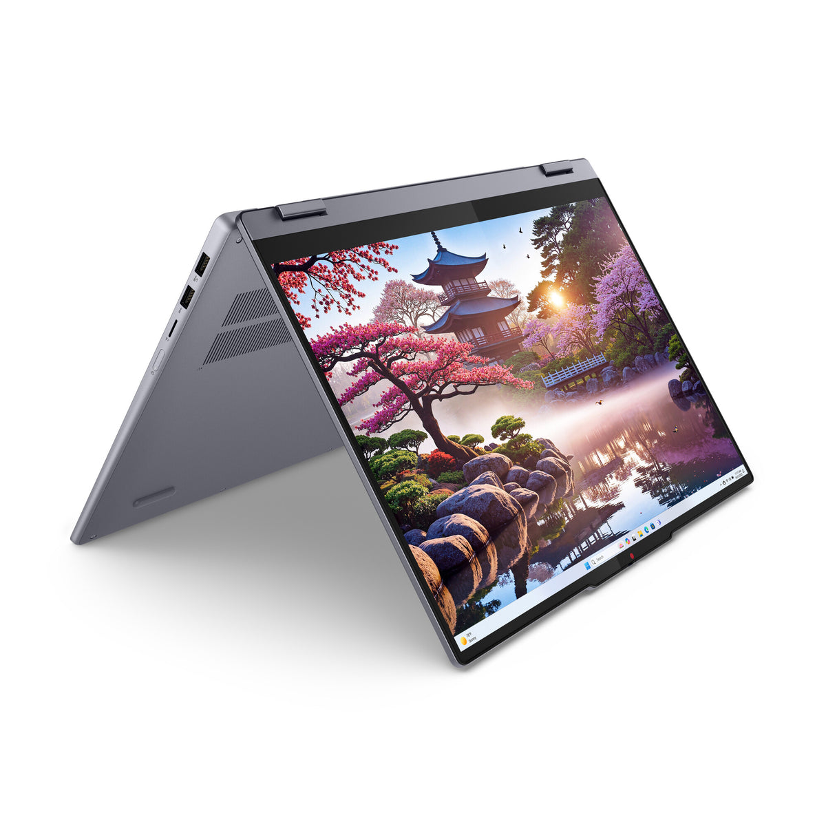 Lenovo IdeaPad 5 2-in-1 16AKP10 Copilot+ PC AMD Ryzen AI 5 340 Hybrid (2-i-1) 40,6 cm (16") Pekskärm WUXGA 16 GB LPDDR5x-SDRAM 1 TB SSD Wi-Fi 7 (802.11be) Windows 11 Home tyska Grå