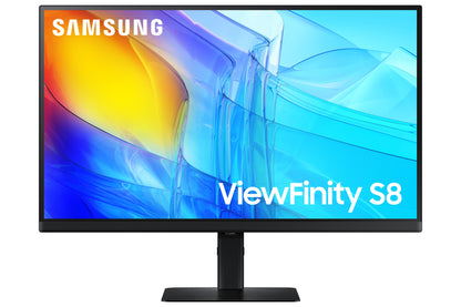 Samsung S80D platta pc-skärmar 68,6 cm (27") 3840 x 2160 pixlar 4K Ultra HD LCD Svart