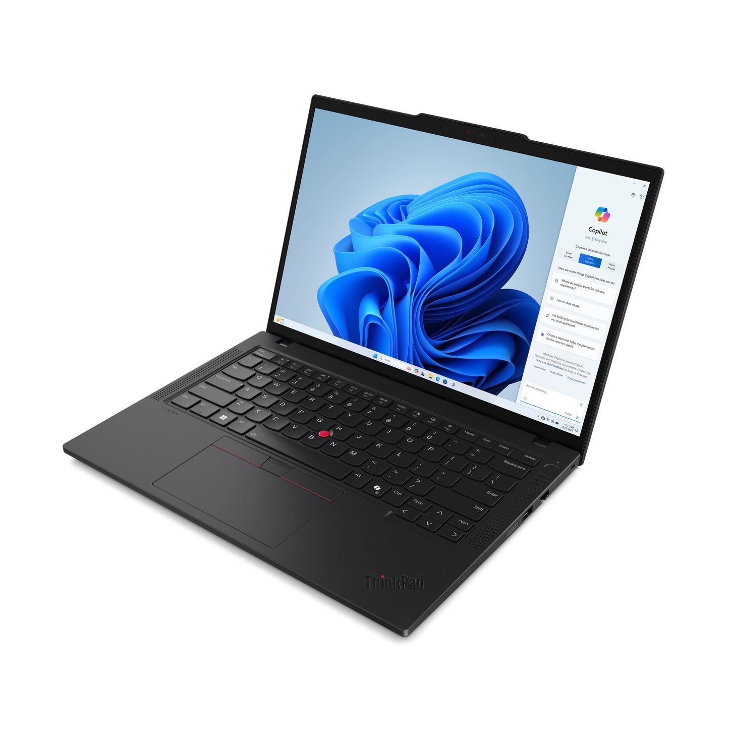 Lenovo ThinkPad T14 Gen 5 (Intel) Intel Core Ultra 7 155U Bärbar dator 35,6 cm (14") WUXGA 32 GB DDR5-SDRAM 1 TB SSD Wi-Fi 6E (802.11ax) Windows 11 Pro Engelsk Svart