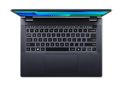 Acer TravelMate P4 TMP414-42-TCO-R86F AMD Ryzen™ 3 8440U Bärbar dator 35,6 cm (14") WUXGA 16 GB 512 GB SSD Wi-Fi 6E (802.11ax) Windows 11 Pro Blå