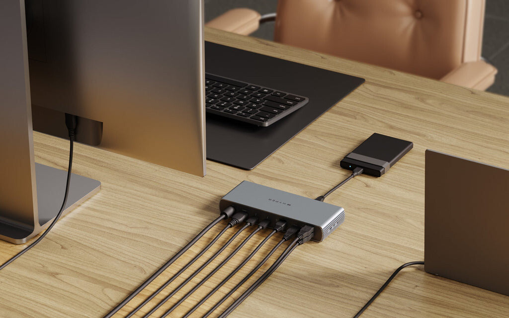 Targus HDTB4D-EU dockningsstationer för bärbara datorer Dockning Thunderbolt 4 Grå