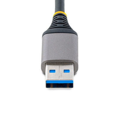 StarTech.com USB-hubb med 3 portar och Ethernet - 3x USB-A-portar - Gigabit Ethernet (RJ-45) - USB 3.0 5 Gbps - Bussdriven - 30 cm lång kabel - Bärbar USB-hubbadapter för bärbar dator med GbE