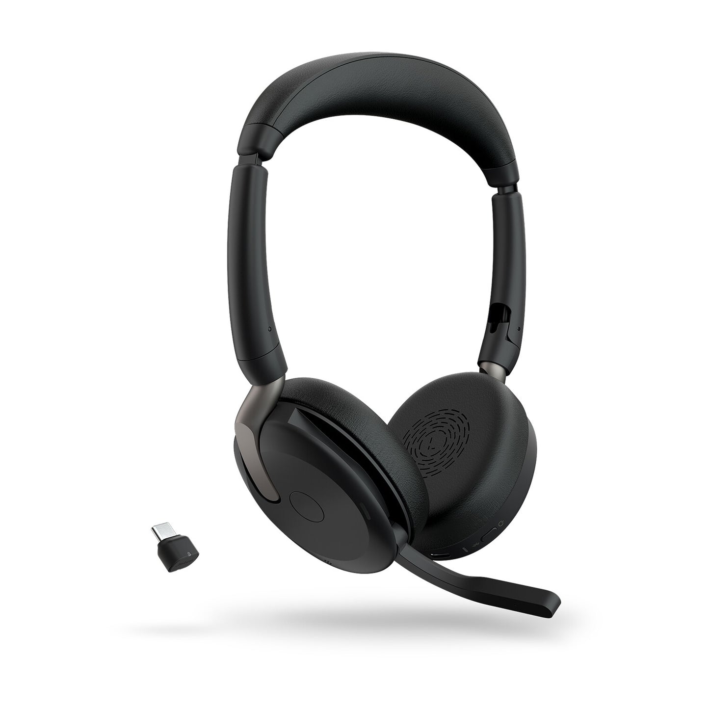 Jabra Evolve2 65 Flex Headset Kabel & Trådlös Huvudband Kontor/callcenter Bluetooth Svart