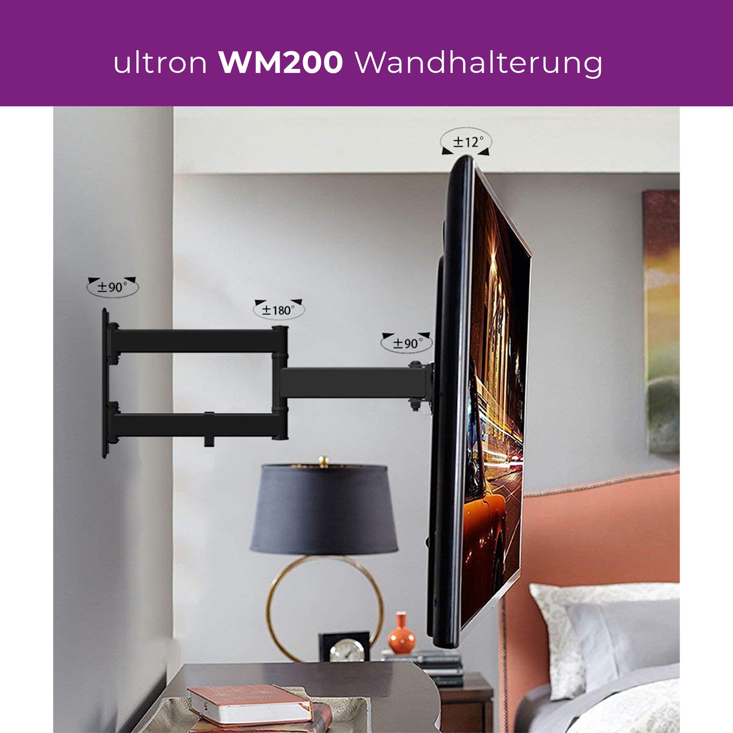 Ultron WM200 88,9 cm (35") Svart