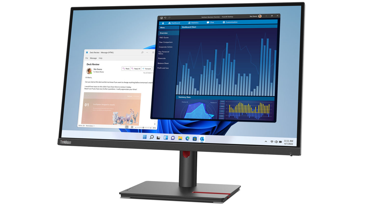 Lenovo ThinkVision T27p-30 LED display 68,6 cm (27") 3840 x 2160 pixlar 4K Ultra HD Svart