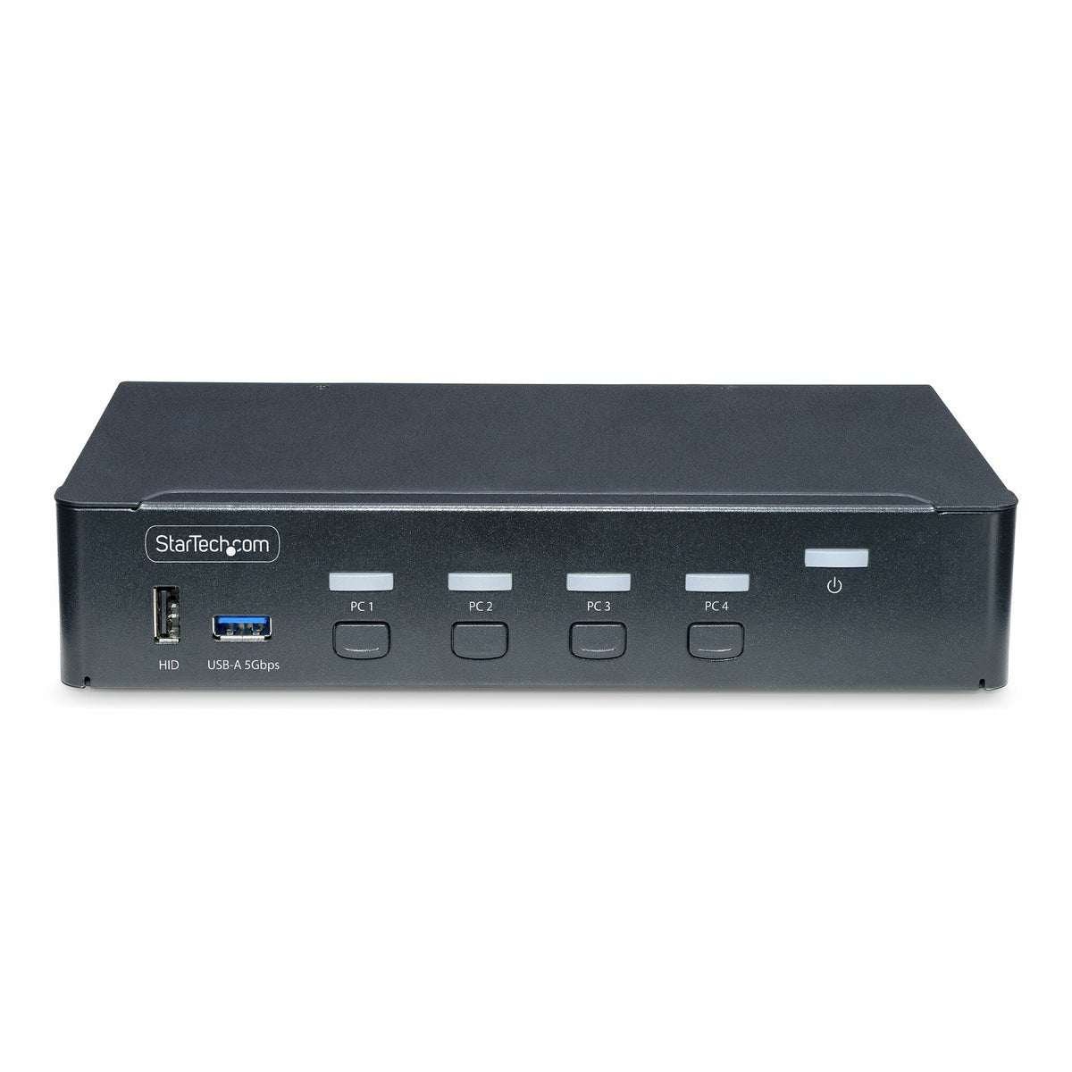 StarTech.com 4-portars DisplayPort KVM-switch, en enda 4K 60 Hz-monitor, 6x USB-portar, tryckknapps- och snabbtangentväxling, DisplayPort 1.2, OS-oberoende, TAA-kompatibel