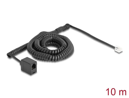 DeLOCK 90347 telefonkablar 10 m Svart