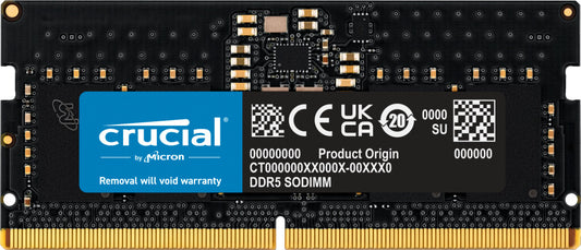 Crucial CT8G56C46S5 RAM-minnen 8 GB 1 x 8 GB DDR5 5600 MHz ECC