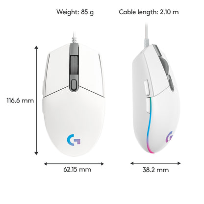 Logitech G 910-005797 datormöss Spela USB Type-A 8000 DPI