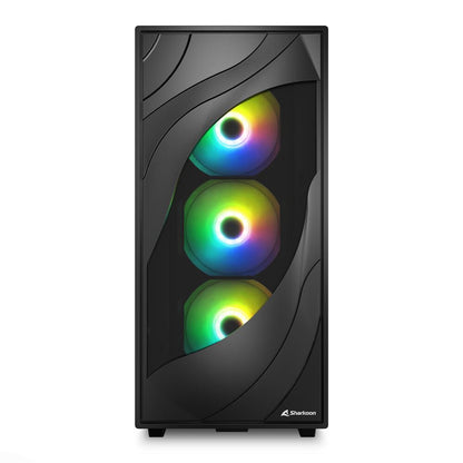 Sharkoon REBEL C80M RGB Midi Tower Svart