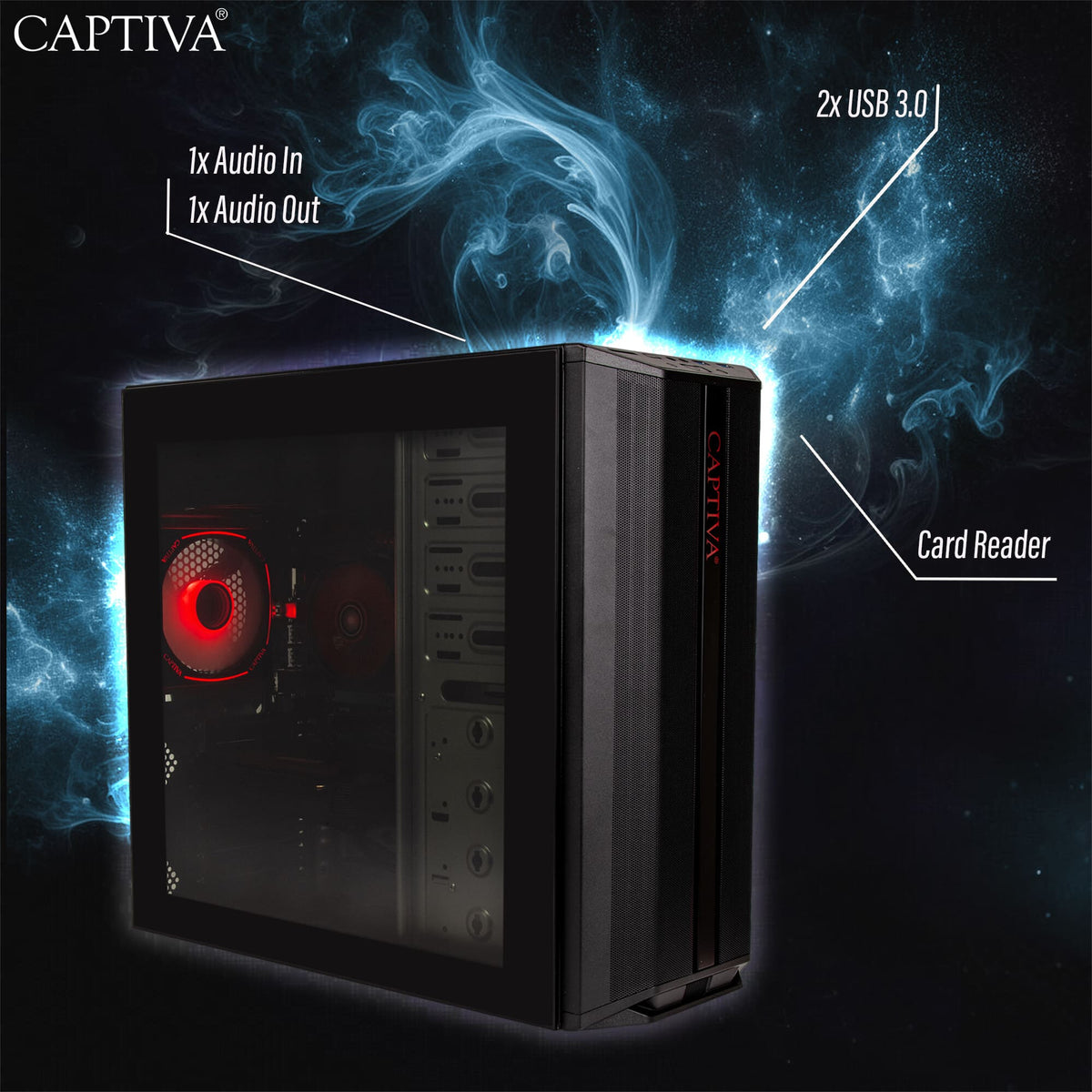 CAPTIVA 92769 persondatorer/arbetsstationer AMD Ryzen™ 7 5700X 32 GB DDR4-SDRAM 1 TB SSD NVIDIA GeForce RTX 5060 Ti Windows 11 Home PC Svart