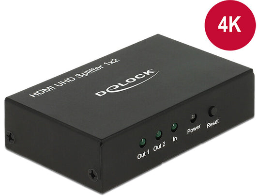DeLOCK 18682 bilddelare HDMI 2x HDMI