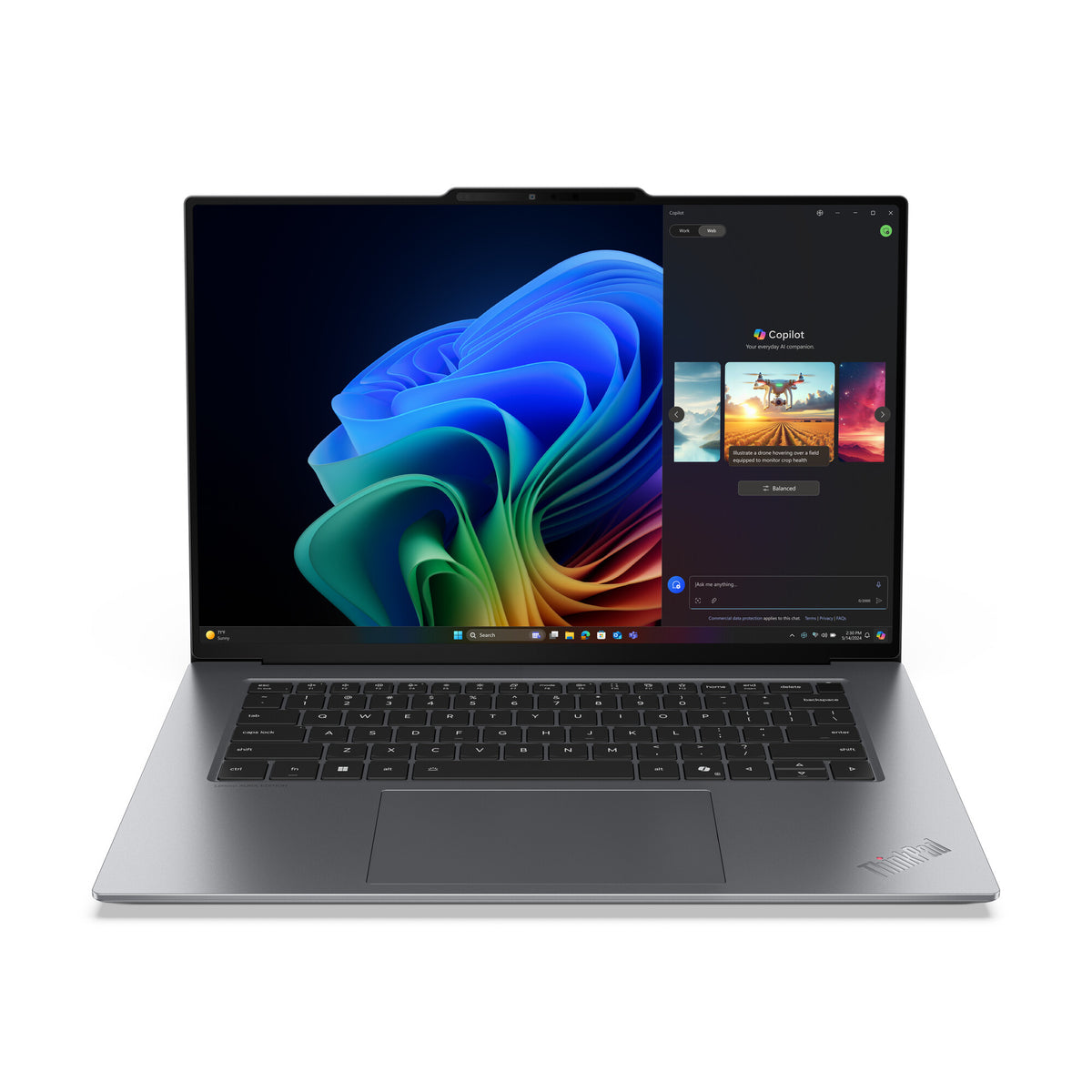 Lenovo ThinkPad X9-15 Gen 1 Copilot+ PC Intel Core Ultra 5 228V Bärbar dator 38,9 cm (15.3") 2.8K 32 GB LPDDR5x-SDRAM 512 GB SSD Wi-Fi 7 (802.11be) Windows 11 Pro tyska Grå