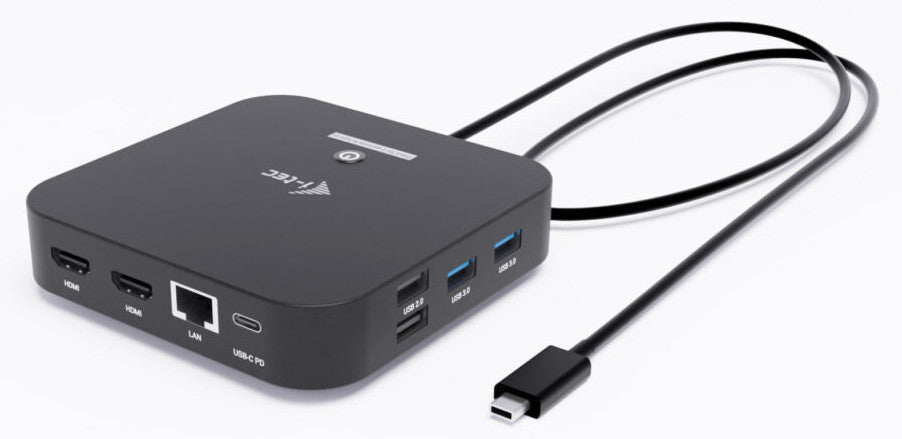 i-tec C31DUALHDMIDOCKPD dockningsstationer för bärbara datorer Kabel USB 3.2 Gen 2 (3.1 Gen 2) Type-C Svart