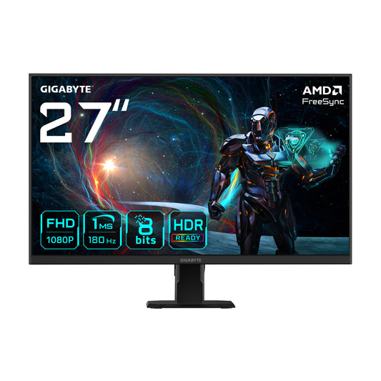GIGABYTE GS27FA platta pc-skärmar 68,6 cm (27") 1920 x 1080 pixlar Full HD LCD Svart
