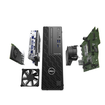 DELL Precision 3460 Intel® Core™ i7 i7-14700 16 GB DDR5-SDRAM 512 GB SSD NVIDIA T1000 Windows 11 Pro SFF Arbetsstation Svart