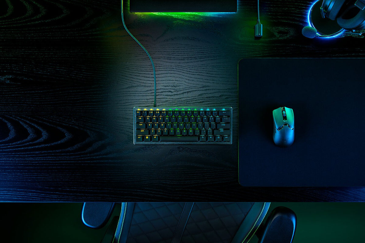 Razer Huntsman V3 Pro Mini tangentbord Spela USB QWERTZ tyska Svart