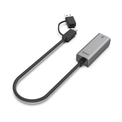 UNITEK U1313C dockningsstationer för bärbara datorer Kabel USB 3.2 Gen 1 (3.1 Gen 1) Type-A + Type-C Grå