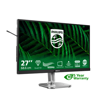 Philips 5000 series 27B2G5601/00 platta pc-skärmar 68,6 cm (27") 2560 x 1440 pixlar Quad HD LCD Svart