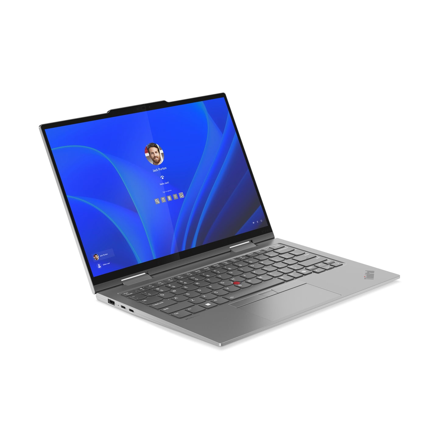 Lenovo ThinkPad X1 2-in-1 Gen 9 Intel Core Ultra 7 155U Hybrid (2-i-1) 35,6 cm (14") Pekskärm WUXGA 32 GB LPDDR5x-SDRAM 512 GB SSD Wi-Fi 6E (802.11ax) Windows 11 Pro Nordic Grå Intel Core Ultra 7 155U (12MB Cache), 32GB LPDDR5x-SDRAM, 512GB SSD, 35.6 cm (