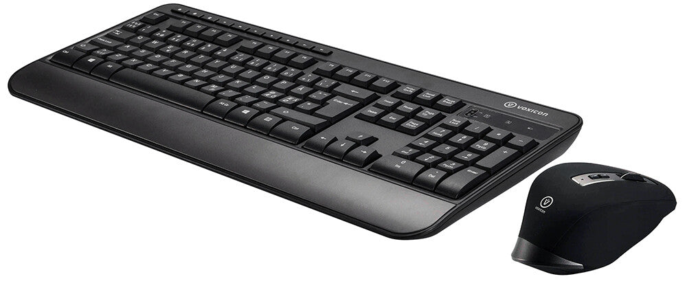 Voxicon 295WL tangentbord Mus inkluderad Kontor RF Trådlös QWERTY Nordic Svart