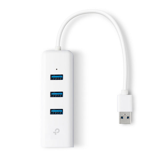 TP-Link UE330 dockningsstationer för bärbara datorer Kabel USB 3.2 Gen 1 (3.1 Gen 1) Type-A Vit