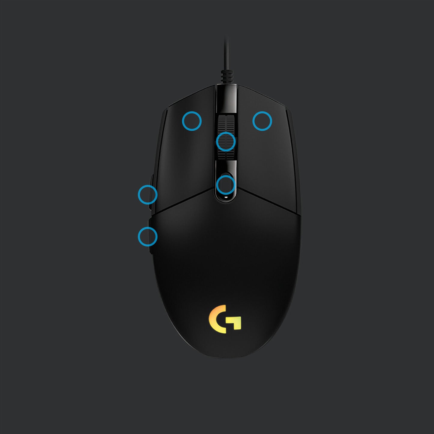 Logitech G 910-005796 datormöss Spela USB Type-A 8000 DPI