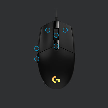Logitech G 910-005796 datormöss Spela USB Type-A 8000 DPI