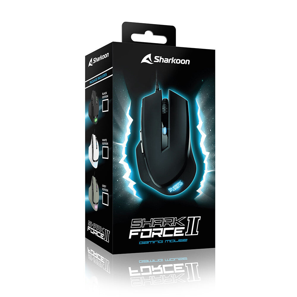 Sharkoon SHARK Force II datormöss Spela högerhand USB Type-A Optisk 4200 DPI