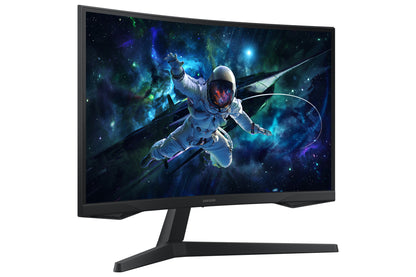 Samsung G55C platta pc-skärmar 68,6 cm (27") 2560 x 1440 pixlar Quad HD LED Svart