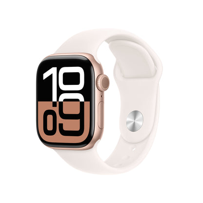 Apple Watch Series 10 OLED 42 mm Digital 374 x 446 pixlar Pekskärm Rose Gold Wi-Fi GPS