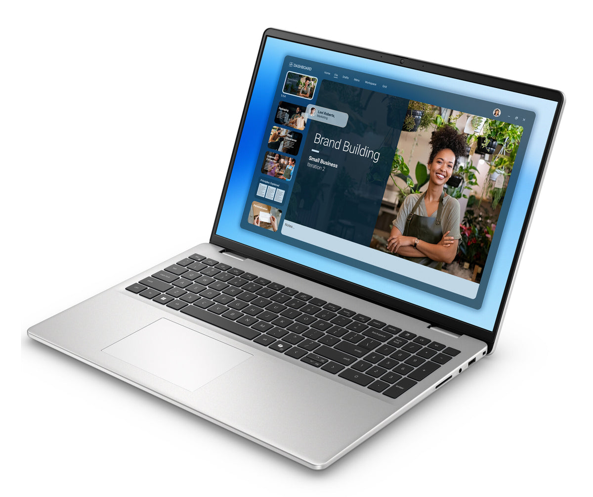 DELL EMCDC16251 Intel Core 7 150U Bärbar dator 40,6 cm (16") Full HD+ 16 GB DDR5-SDRAM 512 GB SSD Wi-Fi 6E (802.11ax) Windows 11 Pro Platina, Silver
