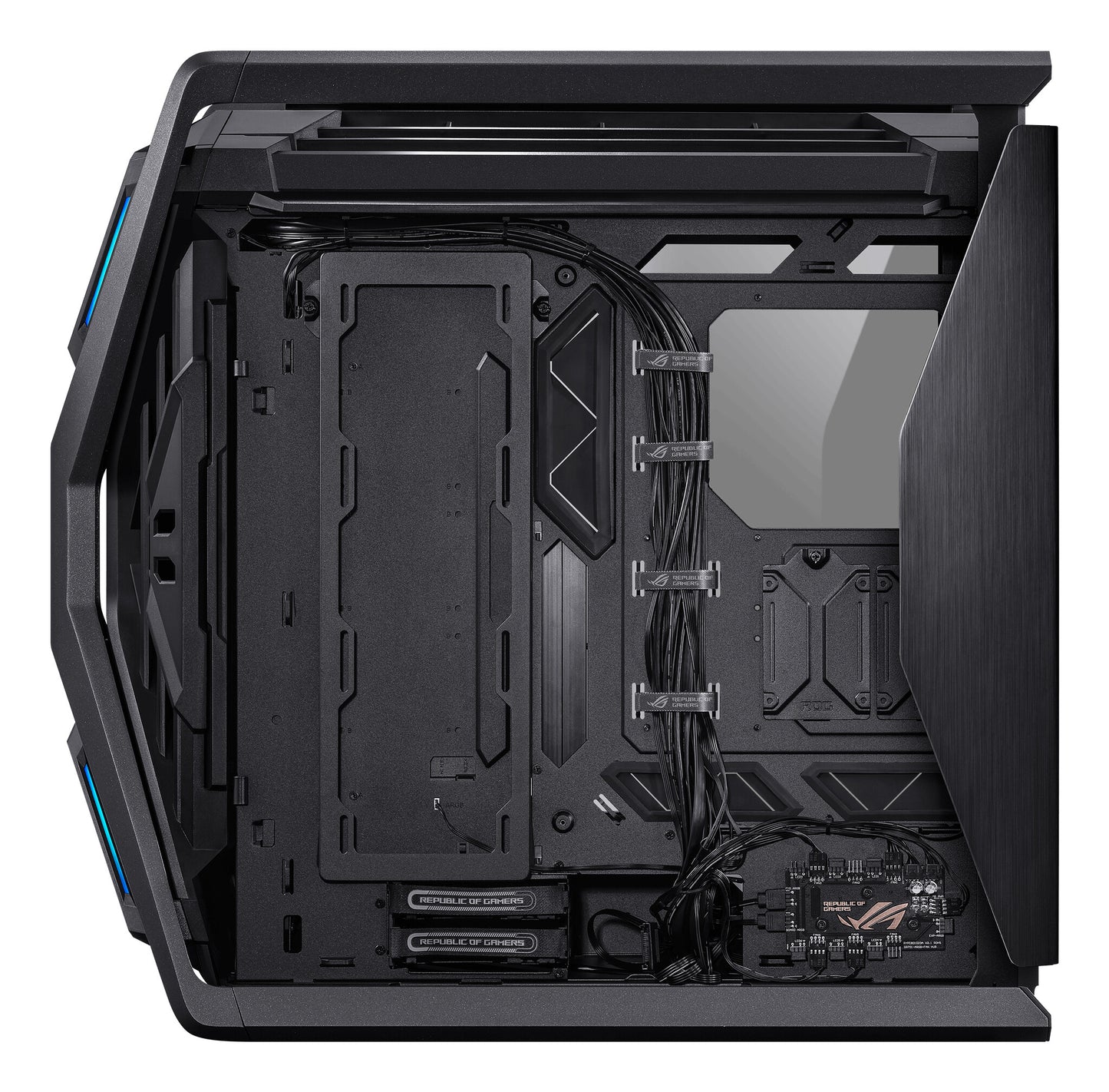 ASUS ROG Hyperion GR701 BTF Edition Tower Svart, Transparent