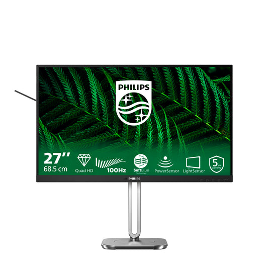 Philips 5000 series 27B2G5500/00 platta pc-skärmar 68,6 cm (27") 2560 x 1440 pixlar Quad HD LCD Antracit