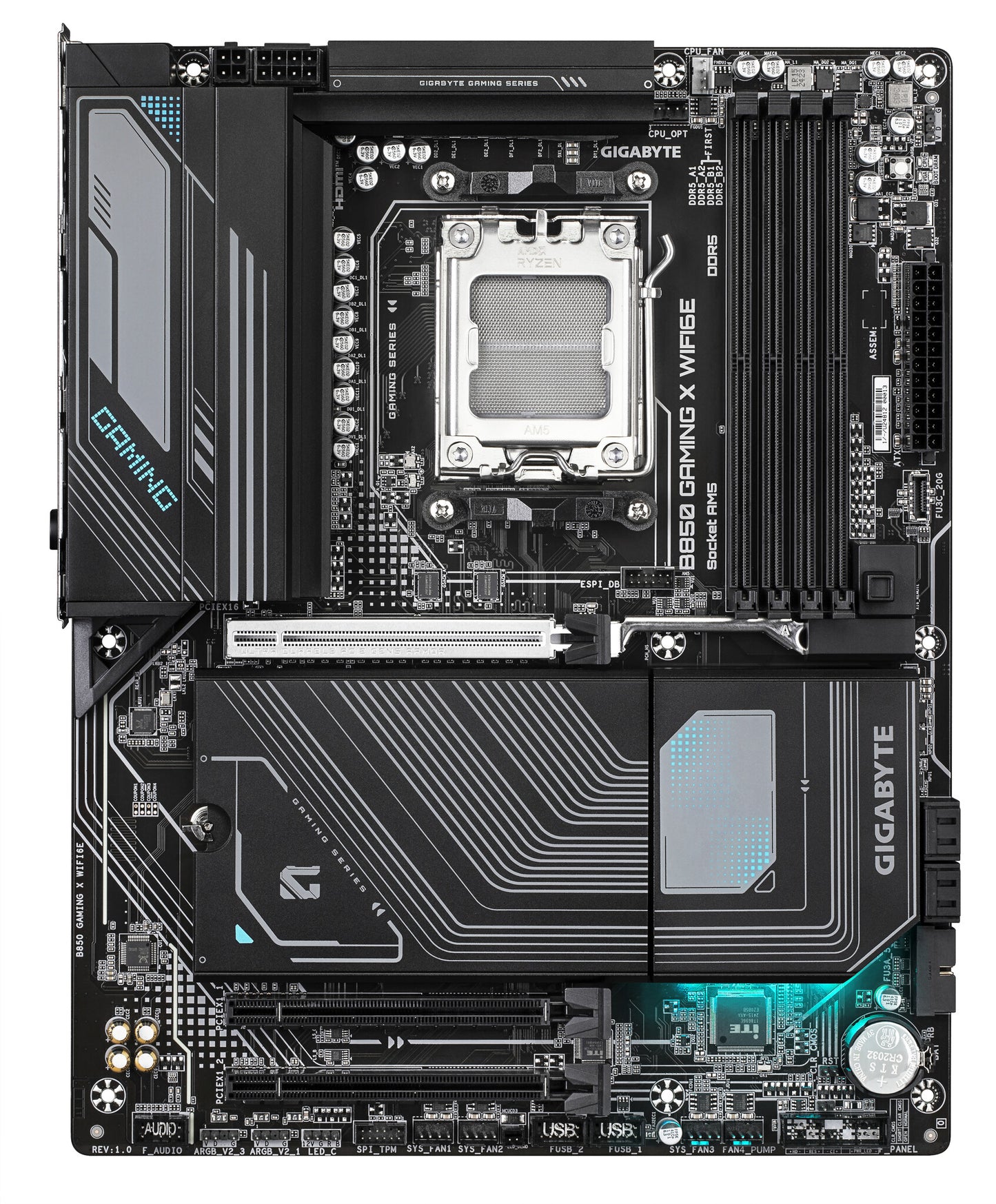 GIGABYTE B850 GAMING X WIFI6E moderkort AMD B850 AM5-sockel ATX