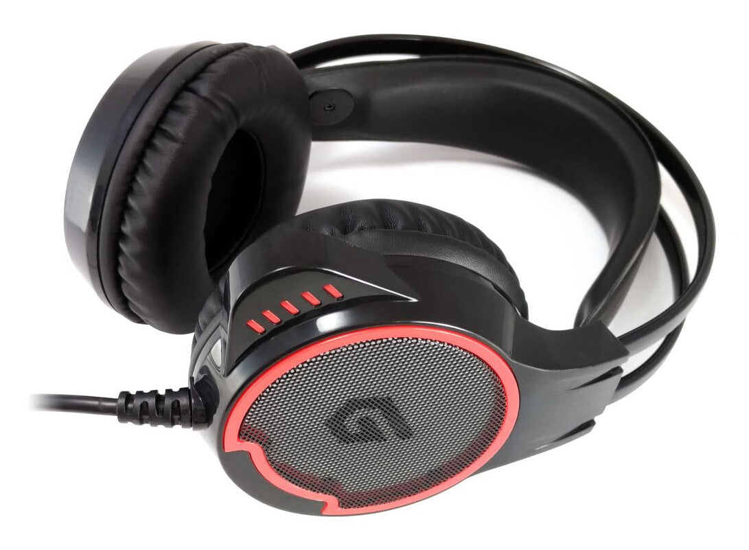 Conceptronic ATHAN U1 Headset Kabel Huvudband Spela USB Type-A Svart