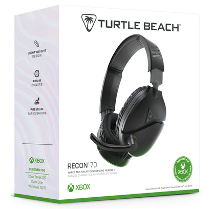 Turtle Beach Recon 70 Headset Kabel Huvudband Spela Svart