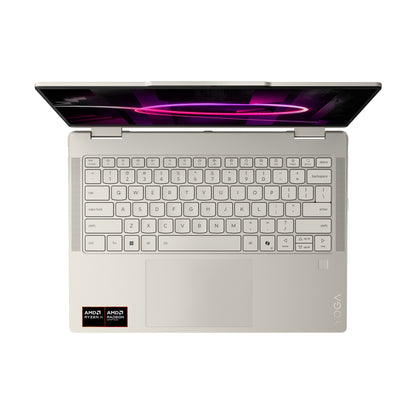 Lenovo Yoga 7 2-in-1 14AGP11 Copilot+ PC AMD Ryzen AI 5 435 Hybrid (2-i-1) 35,6 cm (14") Pekskärm WUXGA 16 GB LPDDR5x-SDRAM 512 GB SSD Wi-Fi 7 (802.11be) Windows 11 Home tyska Snäcka (färg)