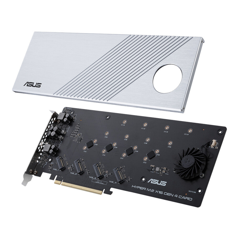 ASUS Hyper M.2 x16 Gen 4 nätverkskort/adapters Intern