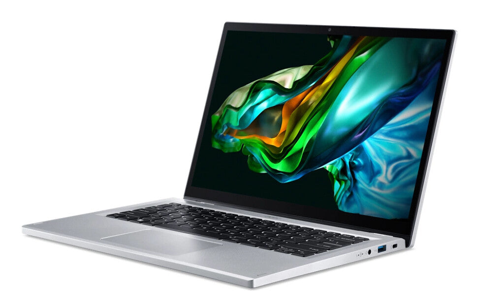 Acer Aspire 3 A3SP14-31PT-C326 N100 Hybrid (2-i-1) 35,6 cm (14") Pekskärm WUXGA 4 GB LPDDR5-SDRAM 128 GB SSD Wi-Fi 6 (802.11ax) Windows 11 Home in S mode Silver