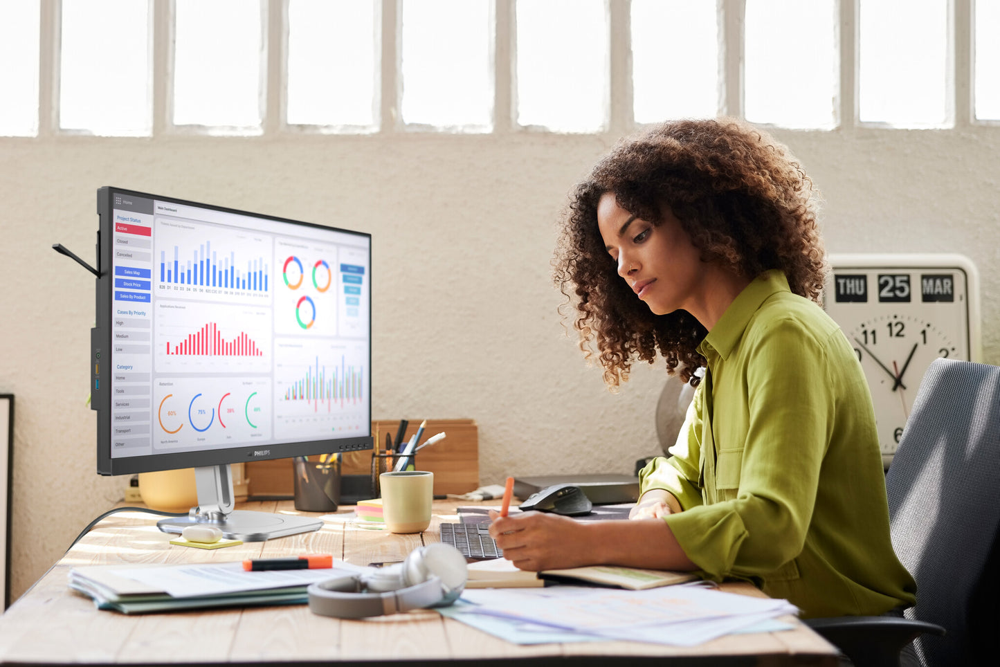 Philips 5000 series 27B2G5500/00 platta pc-skärmar 68,6 cm (27") 2560 x 1440 pixlar Quad HD LCD Antracit